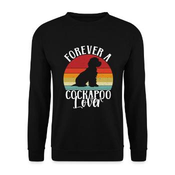 Cockapoo Gifts - Unisex Sweatshirt - black - Front - Alina (178cm) & Michal (187cm)
