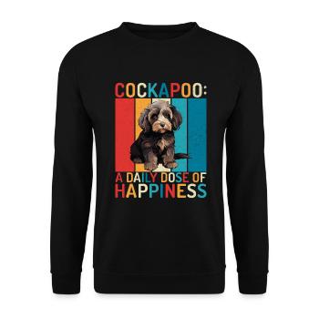 Cockapoo Gifts - Unisex Pullover - Schwarz - Vorne - Alina (178cm) & Michal (187cm)