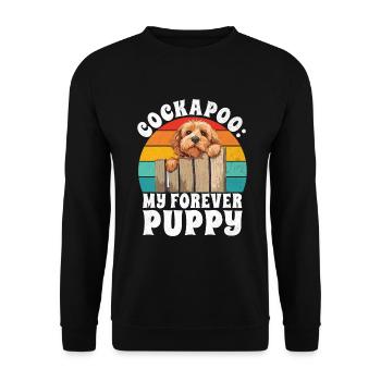 Cockapoo Gifts - Unisex Pullover - Schwarz - Vorne - Alina (178cm) & Michal (187cm)
