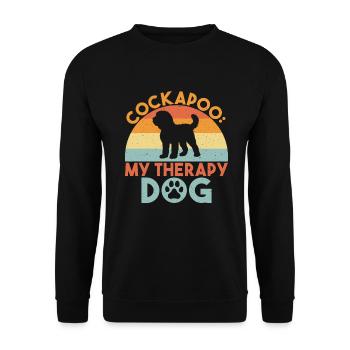 Cockapoo Gifts - Unisex Pullover - Schwarz - Vorne - Alina (178cm) & Michal (187cm)