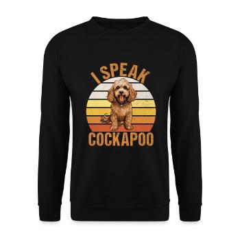 Cockapoo Gifts - Unisex Pullover - Schwarz - Vorne - Alina (178cm) & Michal (187cm)
