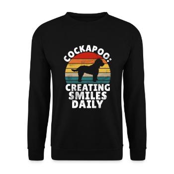 Cockapoo Gifts - Unisex Pullover - Schwarz - Vorne - Alina (178cm) & Michal (187cm)