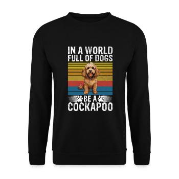 Cockapoo Gifts - Unisex Pullover - Schwarz - Vorne - Alina (178cm) & Michal (187cm)