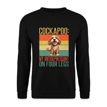 Cockapoo Gifts - Unisex Pullover - Schwarz - Vorne - Alina (178cm) & Michal (187cm)