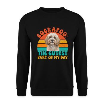 Cockapoo Gifts - Unisex Pullover - Schwarz - Vorne - Alina (178cm) & Michal (187cm)