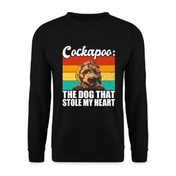Cockapoo Gifts - Unisex Pullover - Schwarz - Vorne - Alina (178cm) & Michal (187cm)