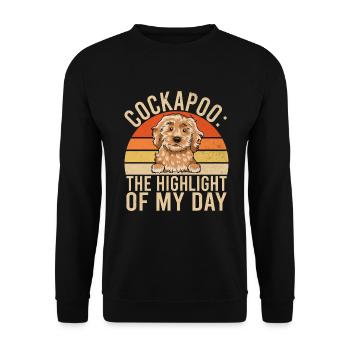 Cockapoo Gifts - Unisex Pullover - Schwarz - Vorne - Alina (178cm) & Michal (187cm)