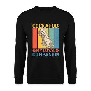 Cadeaux Cockapoo - Sweat-shirt Unisexe - noir - Devant - Alina (178cm) & Michal (187cm)