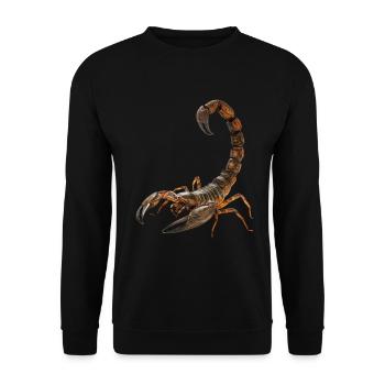 Skorpion - Unisex Pullover - Schwarz - Vorne - Alina (178cm) & Michal (187cm)