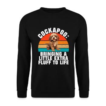 Cockapoo Gifts - Unisex Pullover - Schwarz - Vorne - Alina (178cm) & Michal (187cm)