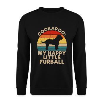 Cockapoo Gifts - Unisex Pullover - Schwarz - Vorne - Alina (178cm) & Michal (187cm)