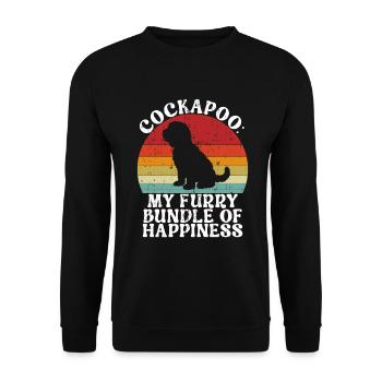 Cockapoo Gifts - Unisex Pullover - Schwarz - Vorne - Alina (178cm) & Michal (187cm)
