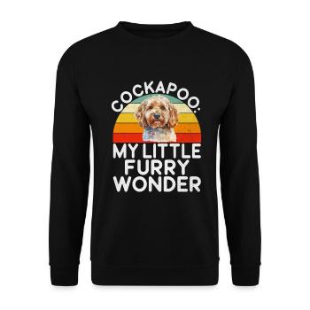 Cockapoo Gifts - Unisex Sweatshirt - black - Front - Alina (178cm) & Michal (187cm)