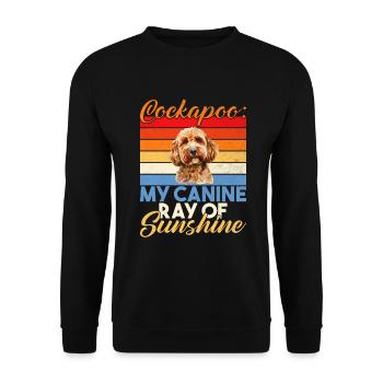 Cockapoo Gifts - Unisex Sweatshirt - black - Front - Alina (178cm) & Michal (187cm)
