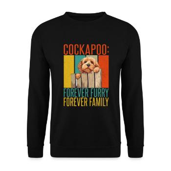 Cockapoo Gifts - Unisex Pullover - Schwarz - Vorne - Alina (178cm) & Michal (187cm)