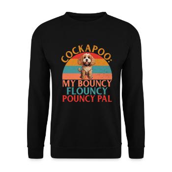 Cockapoo Gifts - Unisex Sweatshirt - black - Front - Alina (178cm) & Michal (187cm)
