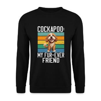 Cockapoo Gifts - Unisex Pullover - Schwarz - Vorne - Alina (178cm) & Michal (187cm)
