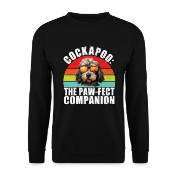 Cockapoo Gifts - Unisex Pullover - Schwarz - Vorne - Alina (178cm) & Michal (187cm)
