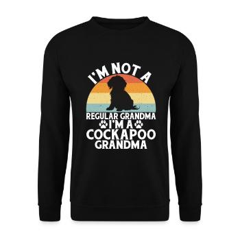 Cadeaux Cockapoo - Sweat-shirt Unisexe - noir - Devant - Alina (178cm) & Michal (187cm)