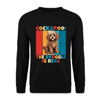 Cockapoo Gifts - Unisex Pullover - Schwarz - Vorne - Alina (178cm) & Michal (187cm)