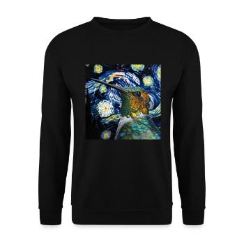 Kolibri - Unisex Pullover - Schwarz - Vorne - Alina (178cm) & Michal (187cm)