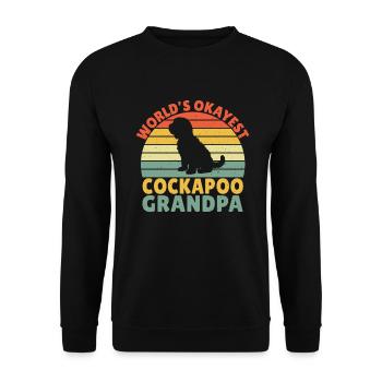 Cockapoo Gifts - Unisex Sweatshirt - black - Front - Alina (178cm) & Michal (187cm)