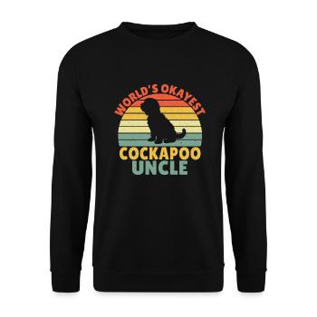 Cockapoo Gifts - Unisex Sweatshirt - black - Front - Alina (178cm) & Michal (187cm)