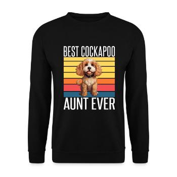 Cockapoo Gifts - Unisex Sweatshirt - black - Front - Alina (178cm) & Michal (187cm)