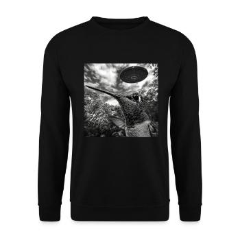 Kolibri - Unisex Pullover - Schwarz - Vorne - Alina (178cm) & Michal (187cm)