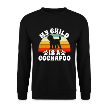 Cadeaux Cockapoo - Sweat-shirt Unisexe - noir - Devant - Alina (178cm) & Michal (187cm)