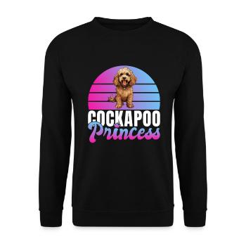 Cadeaux Cockapoo - Sweat-shirt Unisexe - noir - Devant - Alina (178cm) & Michal (187cm)