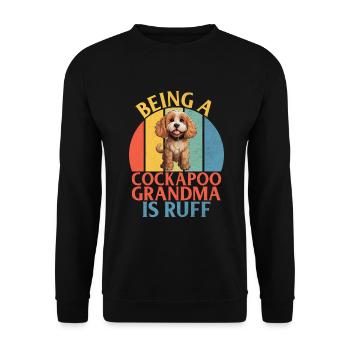 Cockapoo Gifts - Unisex Sweatshirt - black - Front - Alina (178cm) & Michal (187cm)