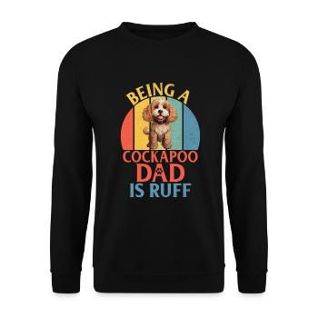 Cockapoo Gifts - Unisex Pullover - Schwarz - Vorne - Alina (178cm) & Michal (187cm)