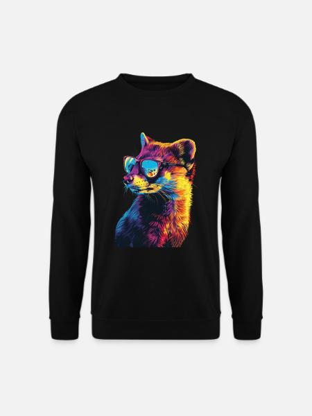 Hermelin - Unisex Pullover - Schwarz