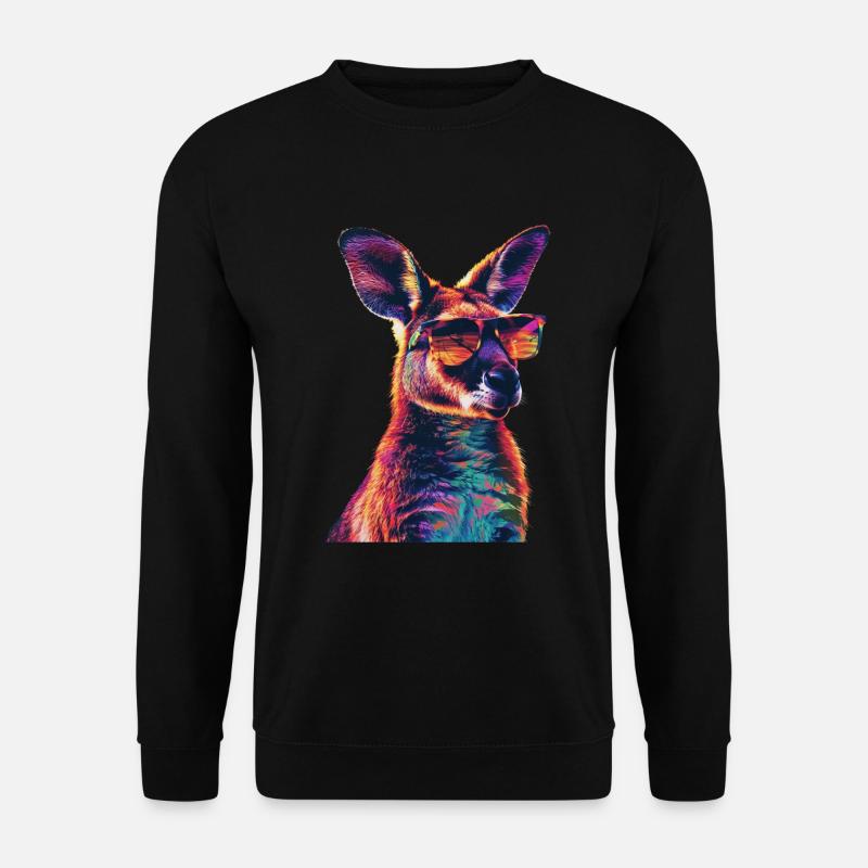 Wallaby - Unisex Pullover - Schwarz