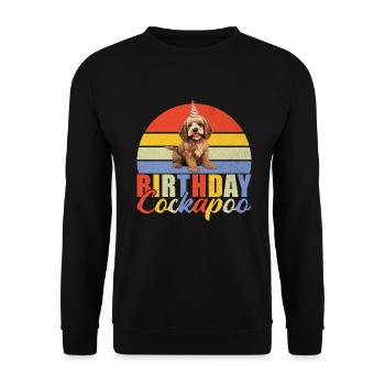 Cockapoo Gifts - Unisex Pullover - Schwarz - Vorne - Alina (178cm) & Michal (187cm)