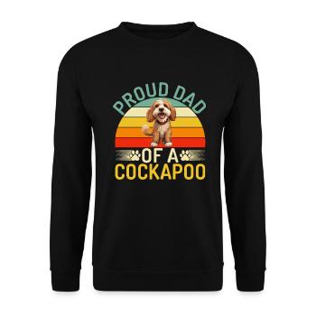 Cockapoo Gifts - Unisex Sweatshirt - black - Front - Alina (178cm) & Michal (187cm)