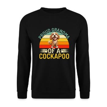 Cockapoo Gifts - Unisex Pullover - Schwarz - Vorne - Alina (178cm) & Michal (187cm)