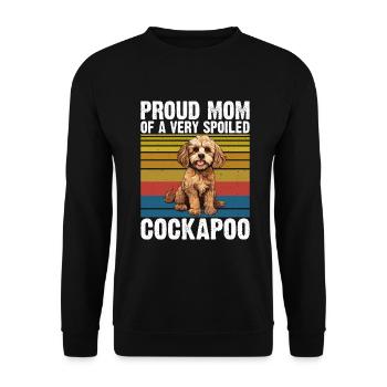 Cockapoo Gifts - Unisex Sweatshirt - black - Front - Alina (178cm) & Michal (187cm)