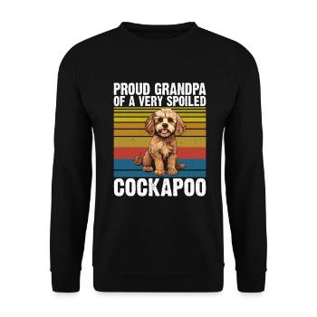 Cadeaux Cockapoo - Sweat-shirt Unisexe - noir - Devant - Alina (178cm) & Michal (187cm)