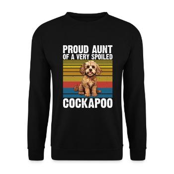 Cockapoo Gifts - Unisex Pullover - Schwarz - Vorne - Alina (178cm) & Michal (187cm)