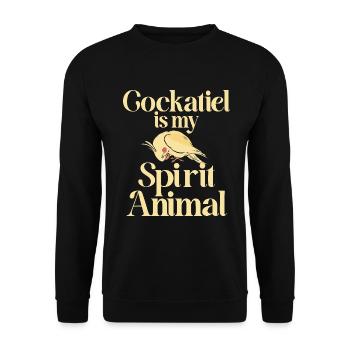 Cadeaux de calopsitte - Sweat-shirt Unisexe - noir - Devant - Alina (178cm) & Michal (187cm)