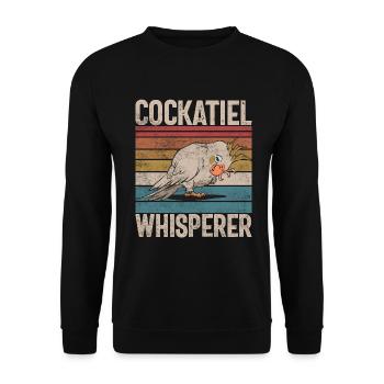 Cockatiel Gifts - Unisex Pullover - Schwarz - Vorne - Alina (178cm) & Michal (187cm)