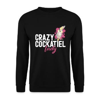 Cockatiel Gifts - Unisex Pullover - Schwarz - Vorne - Alina (178cm) & Michal (187cm)