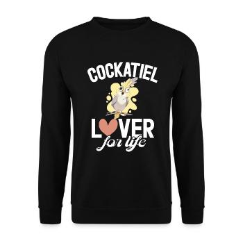 Cockatiel Gifts - Unisex Pullover - Schwarz - Vorne - Alina (178cm) & Michal (187cm)