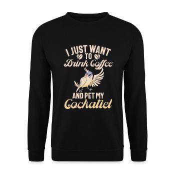 Cockatiel Gifts - Unisex Pullover - Schwarz - Vorne - Alina (178cm) & Michal (187cm)