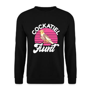 Cockatiel Gifts - Unisex Pullover - Schwarz - Vorne - Alina (178cm) & Michal (187cm)