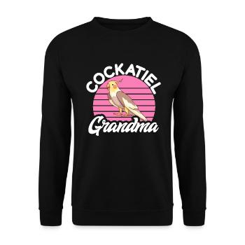 Cockatiel Gifts - Unisex Pullover - Schwarz - Vorne - Alina (178cm) & Michal (187cm)