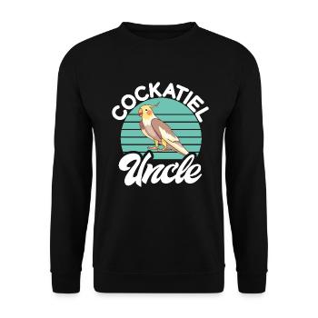 Cockatiel Gifts - Unisex Pullover - Schwarz - Vorne - Alina (178cm) & Michal (187cm)