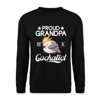 Cockatiel Gifts - Unisex Pullover - Schwarz - Vorne - Alina (178cm) & Michal (187cm)